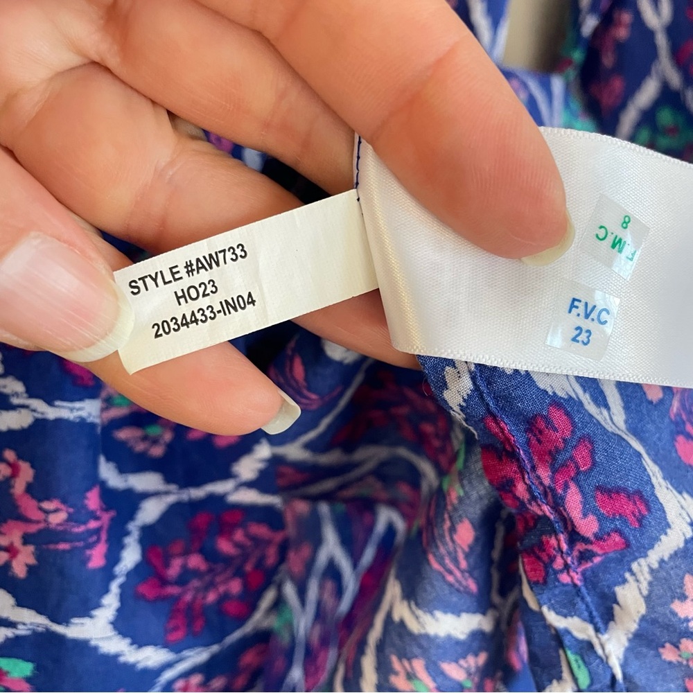 J. Crew Printed Beach Tunic Cover-Up Dress Size M - Picture 8 of 8